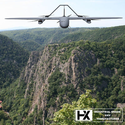 VTOL फिक्स्ड विंग एरियल मैपिंग ड्रोन ऑटोमैटिक प्लानिंग 5.5KG 500 मिलियन पिक्सेल 3D मॉडलिंग 5 आई टिल्टिंग कैमरा के साथ