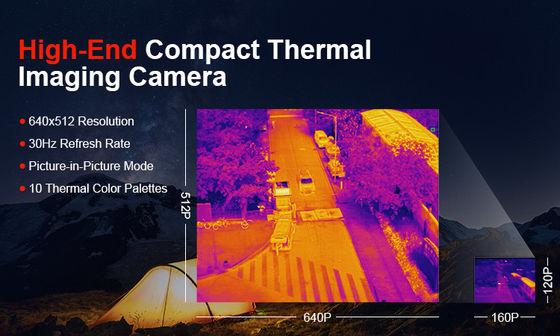 Long Time Fire Brigade Drone Security Patrol Drone 640x512 Thermal Imaging Camera PTZ HX640T-P