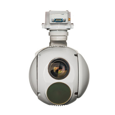 3KM Laser Mulai 640X512 Thermal Drone Pod 1KG Berat 0,4μM ~ 0,9μM Panjang Gelombang Kerja Jangkauan Deteksi 15KM