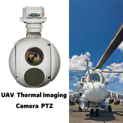 3KM Laser Mulai 640X512 Thermal Drone Pod 1KG Berat 0,4μM ~ 0,9μM Panjang Gelombang Kerja Jangkauan Deteksi 15KM
