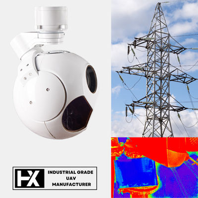 640X512 Kamera Termal Drone 30X UAV Gimbal Payload Drone Pod Pemantauan PTZ HXTS01DT
