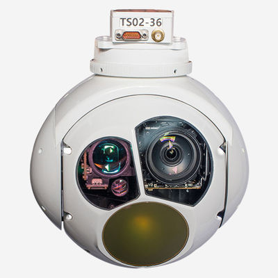 2KG 3 Axis 10KM Thermal Imaging UAV Pod Jarak Jauh 50m~4KM Mulai Inframerah HXTS02