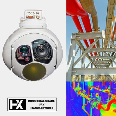 360° ​Gyro Stabilized 640X512 Thermal Drone Cameras 30X Tracking Zoom UAV Infrared Camera HXTS02
