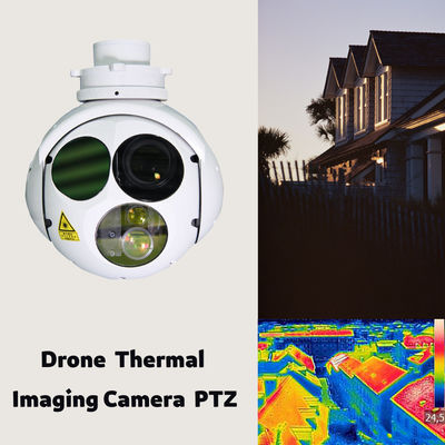 Fungsi Penargetan 2.5KG Kamera Termal Drone 640X512 VTOL Kamera UAV Gimbal PTZ HXTS03