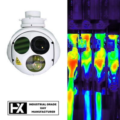 Fungsi Penargetan 2.5KG Kamera Termal Drone 640X512 VTOL Kamera UAV Gimbal PTZ HXTS03