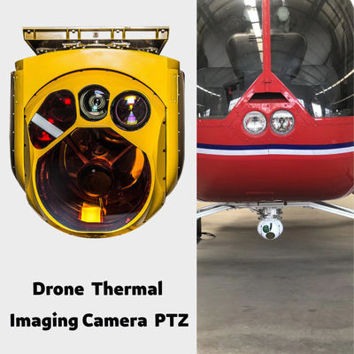 EO/IR Drone Gimbal Camera Infrared Drone Pods PTZ 20KM Recognition Distance HXTS80