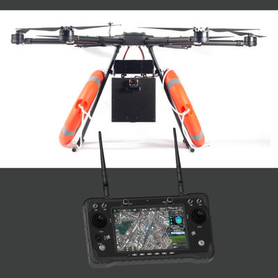Abejón multi de la gama larga del rotor el 10km con el sistema de control grande de Android de la capacidad de la batería de la cámara HXR60