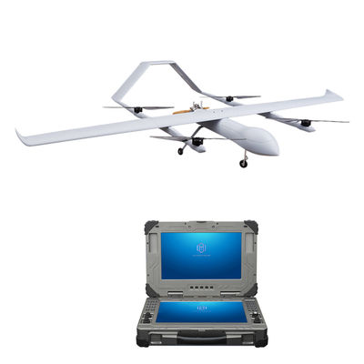 पूरी तरह से स्वचालित फिक्स्ड विंग ड्रोन VTOL सर्वे मैपिंग 5000m गति मापन HX4HFW460