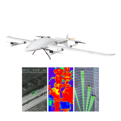 1.6KG Payload Auto Follow Camera Drone 30X Zoom VTOL Fixed Wing Aircraft HXCETUS-240