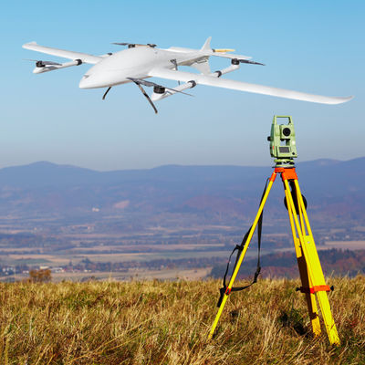 1.6KG Load VTOL Fixed Wing Aerial Mapping Drone 3.5Hour With Surveying Tilt Camera HXCETUS-240