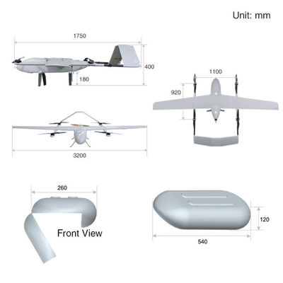 Heavy Duty Vtol Drone Mapping For Cargo Transportation 2Hours Battery Life HX330PRO