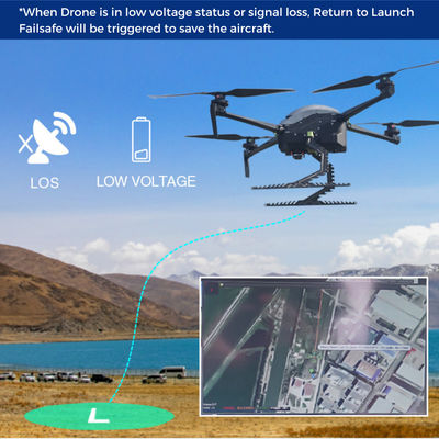 8 Keamanan Rotor Sistem Pengawasan UAV Serat Karbon UAV Masa Pakai Baterai 90 menit HXN1-Y