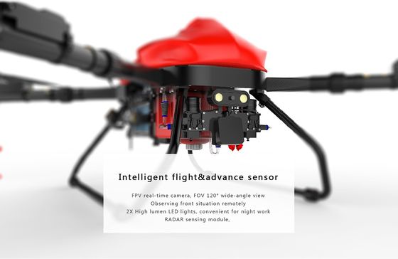 Full Load 57KG Farmland Agri Spraying Drone 4 Axis Drone 16L Hybrid Tank HXF22